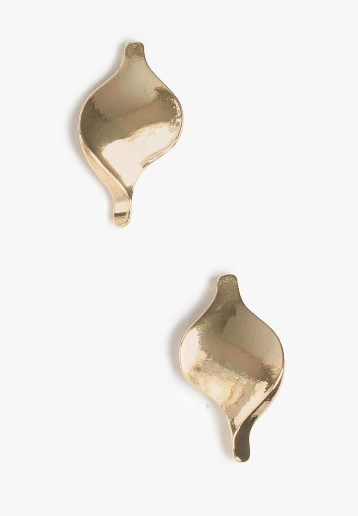 Maurices Gold Sculptural Stud Earrings