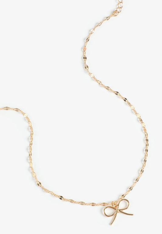 Maurices Gold Dainty Bow Pendant Necklace