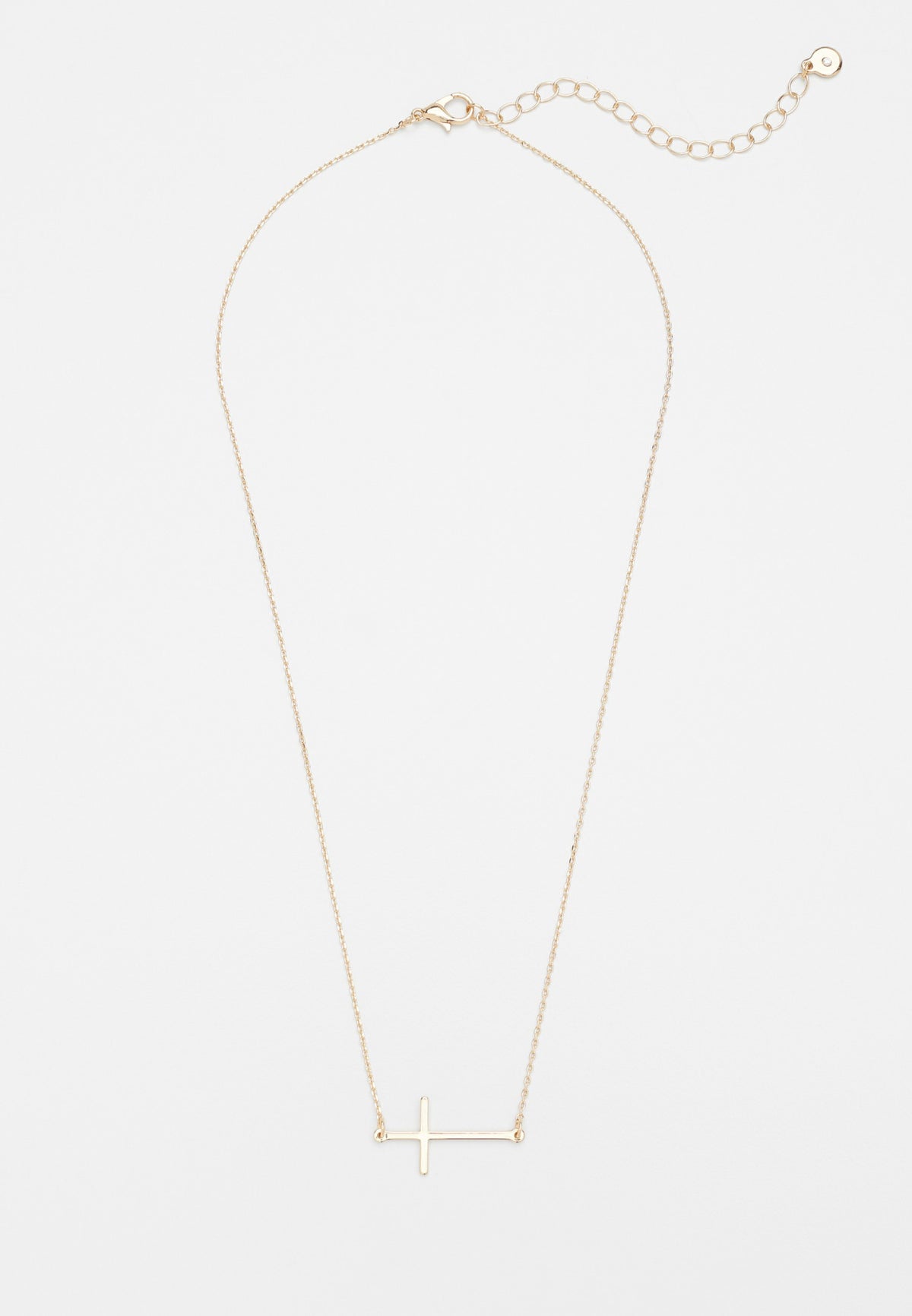 Maurices Dainty Side Cross Necklace