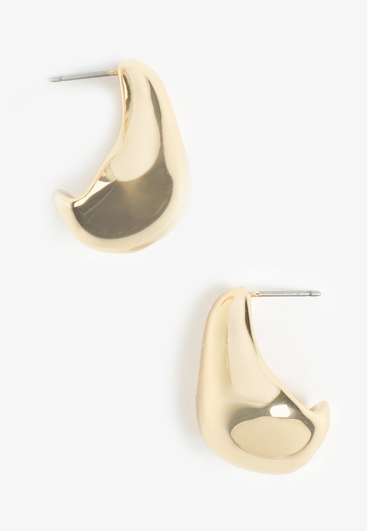 Maurices Gold Sculptural Stud Earrings