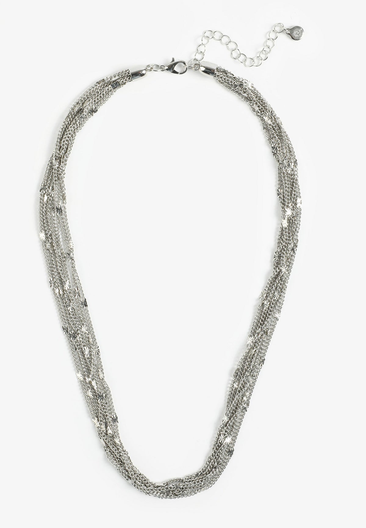 Maurices Silver Multi Strand Chain Necklace